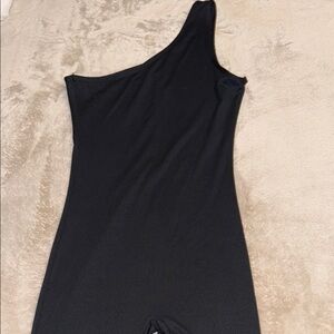 One-Piece Black Asymmetrical Jumpsuit